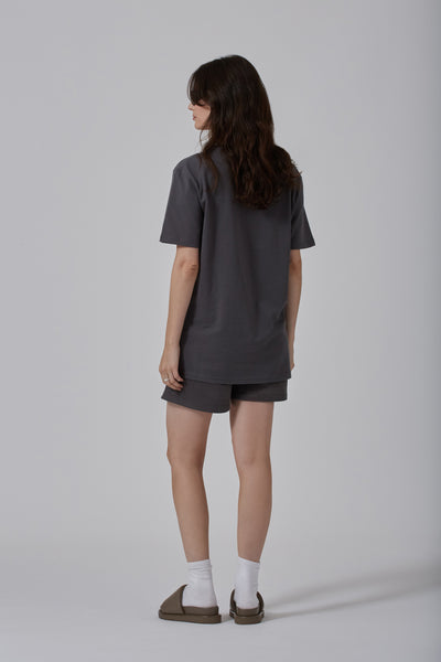 THE ESSENTIAL SHORT SET - CHARCOAL