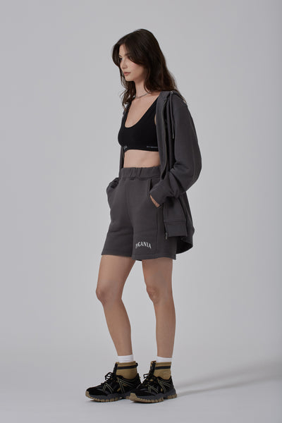 THE ESSENTIAL SWEAT SHORT - CHARCOAL