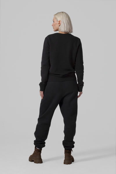 THE MIND BODY EARTH JOGGER & SWEATSHIRT SET - BLACK