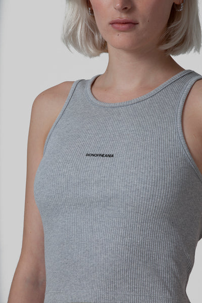 THE FORM RIB BIKER SHORT & VEST SET - GREY