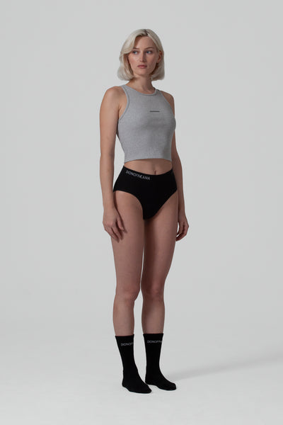 THE FORM RIB VEST TANK - GREY