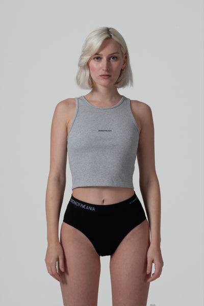 THE FORM RIB VEST TANK - GREY