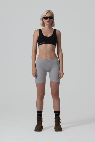 THE FORM RIB BIKER SHORT - GREY