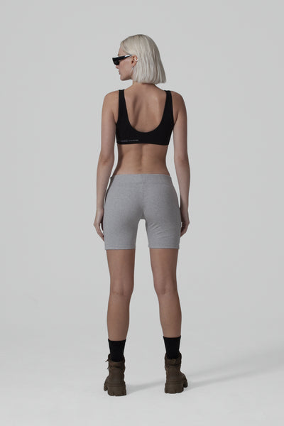THE FORM RIB BIKER SHORT - GREY