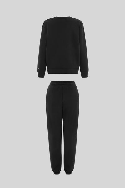THE MIND BODY EARTH JOGGER & SWEATSHIRT SET - BLACK