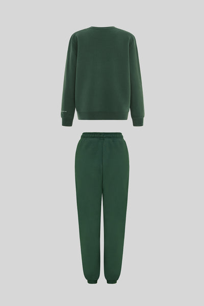 THE MIND BODY EARTH JOGGER & SWEATSHIRT SET - GREEN