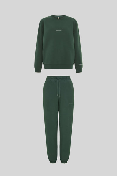 THE MIND BODY EARTH JOGGER & SWEATSHIRT SET - GREEN