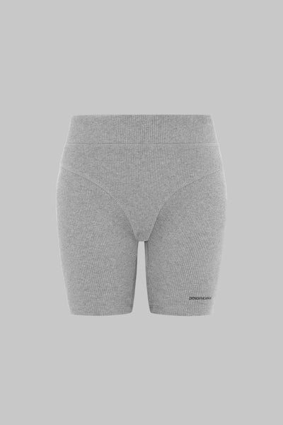 THE FORM RIB BIKER SHORT - GREY
