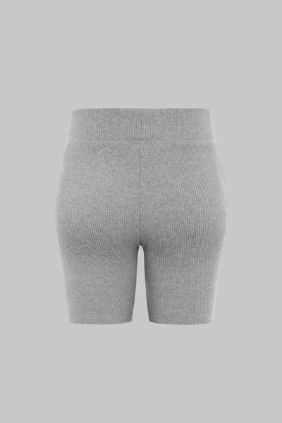 THE FORM RIB BIKER SHORT - GREY