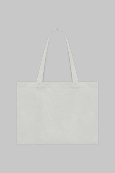 THE RECYCLED COTTON ESSENTIAL TOTE - CREAM & BLACK