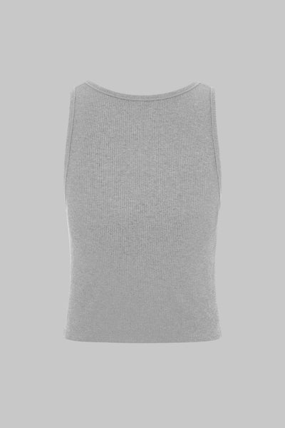 THE FORM RIB VEST TANK - GREY