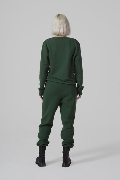 THE MIND BODY EARTH JOGGER & SWEATSHIRT SET - GREEN