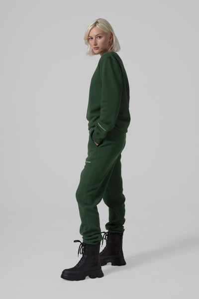 THE MIND BODY EARTH JOGGER & SWEATSHIRT SET - GREEN