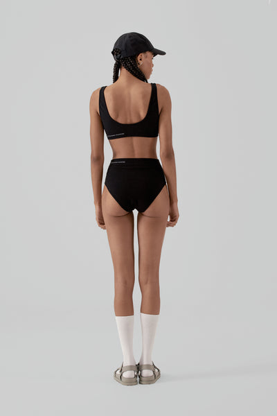 THE ESSENTIAL BRALETTE & PANT LOUNGE SET - BLACK