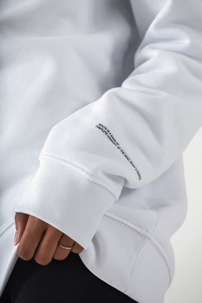 THE MIND BODY EARTH SWEATSHIRT - WHITE