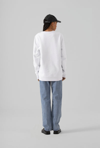 THE MIND BODY EARTH SWEATSHIRT - WHITE