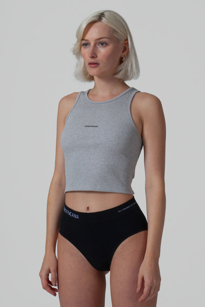 THE FORM RIB VEST TANK - GREY