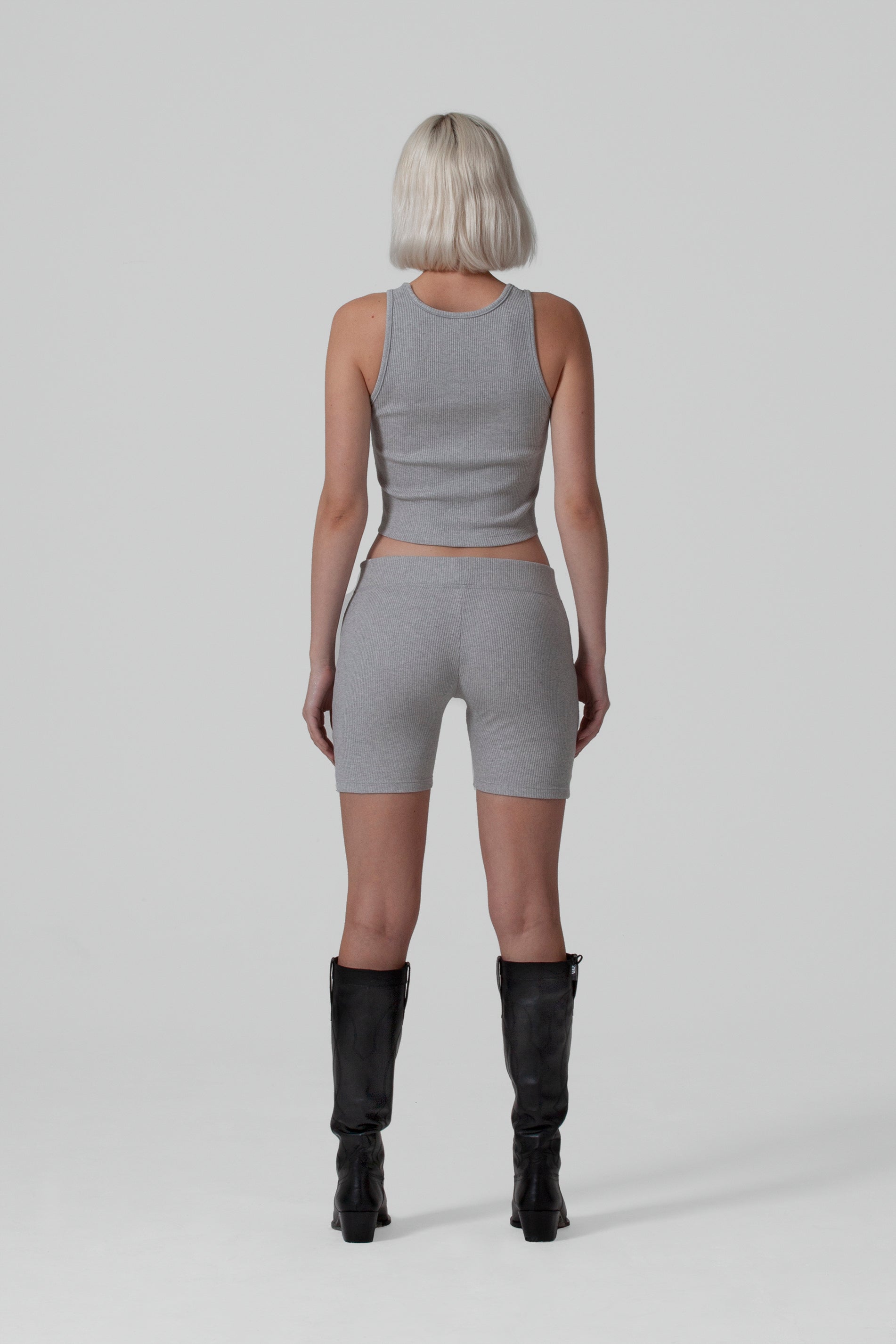 Womens grey biker shorts sale
