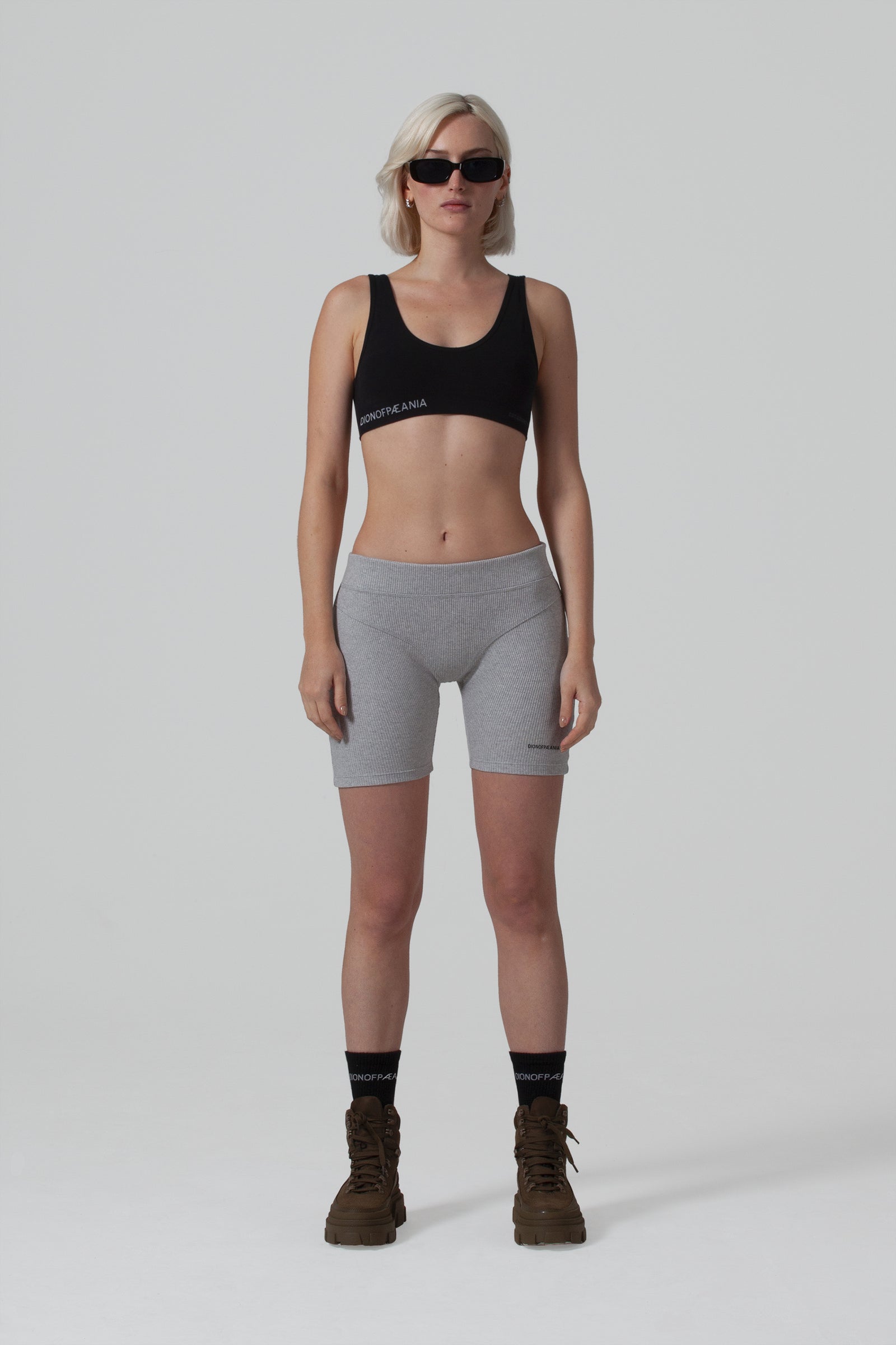 THE FORM RIB BIKER SHORT - GREY
