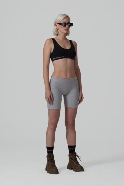 THE FORM RIB BIKER SHORT - GREY