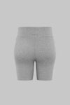THE FORM RIB BIKER SHORT - GREY