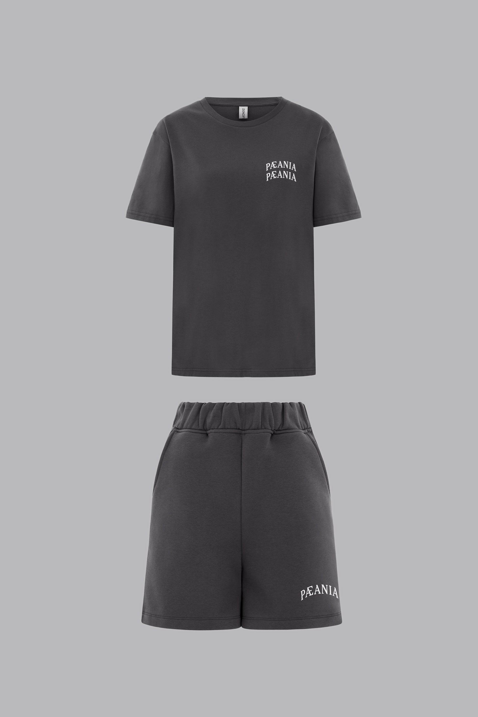 THE ESSENTIAL SHORT SET - CHARCOAL