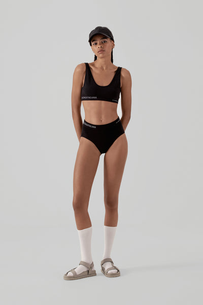 THE ESSENTIAL BRALETTE & PANT LOUNGE SET - BLACK - Dion of Paeania